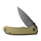 CIVIVI Brazen Flipper And Thumb Stud Knife Micarta Handle (3.46" Damascus Blade) C2102DS-2