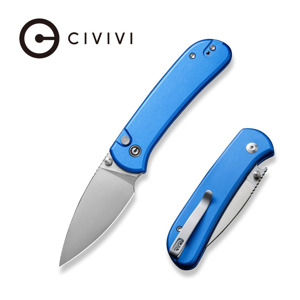 CIVIVI Qubit Button Lock & Thumb Stud Knife Aluminum Handle 14C28N