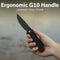 CIVIVI Merit Flipper & Thumb Stud Knife Black G10 Handle (3.28" Black Stonewashed 14C28N Blade) C24012-1