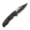 CIVIVI Anaaki Flipper & Thumb Stud Knife Black Aluminum Handle (2.98" Black Stonewashed, Satin Flat Nitro - V Blade) C24039 Sample1