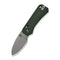 CIVIVI Baby Banter 2 Thumb Stud & Crossbar Lock Knife Green Canvas Micarta Handle (2.34" Gray Stonewashed Nitro - V Blade) C23074 - 3