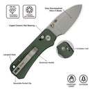 CIVIVI Baby Banter 2 Thumb Stud & Crossbar Lock Knife Micarta Handle (2.34" Nitro - V Blade) C23074 - 3