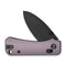 CIVIVI Baby Banter 2 Thumb Stud & Crossbar Lock Knife Purple Aluminum Handle (2.34" Black Stonewashed Nitro - V Blade) C23074 - 2