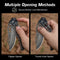 CIVIVI Biophase Flipper & Button Lock Knife Aluminum & G10 Handle (3.48" Damascus Blade) C23083C - DS1