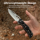 CIVIVI Biophase Flipper & Button Lock Knife Aluminum & G10 Handle (3.48" Nitro - V Blade) C23083C - 3