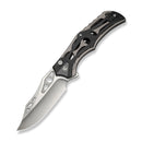 CIVIVI Biophase Flipper & Button Lock Knife Gray Aluminum With Black Coarse G10 Handle (3.48" Satin Finished Nitro - V Blade) C23083C - 3