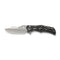 CIVIVI Biophase Flipper & Button Lock Knife Gray Aluminum With Black Coarse G10 Handle (3.48" Satin Finished Nitro - V Blade) C23083C - 3