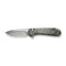 CIVIVI Button Lock Elementum II Flipper Knife Shredded Carbon Fiber And Golden Shred In Clear Resin Handle (2.96" Damascus Blade) C18062P - 10