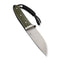 CIVIVI Cloud Peak Fixed Blade Knife OD Green G10 Handle With Nickel - Silver Guard (4.6" Satin Finished Nitro - V Blade) C23044 - 2