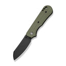 CIVIVI Crabby Thumb Stud Knife OD Green G10 Handle (2.7" Black Stonewashed 14C28N Blade) C24055 - 1