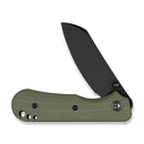 CIVIVI Crabby Thumb Stud Knife OD Green G10 Handle (2.7" Black Stonewashed 14C28N Blade) C24055 - 1