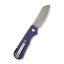 CIVIVI Crabby Thumb Stud Knife Purple G10 Handle (2.7" Stonewashed 14C28N Blade) C24055 - 2