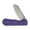 CIVIVI Crabby Thumb Stud Knife Purple G10 Handle (2.7" Stonewashed 14C28N Blade) C24055 - 2