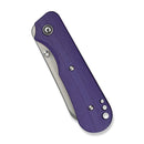 CIVIVI Crabby Thumb Stud Knife Purple G10 Handle (2.7" Stonewashed 14C28N Blade) C24055 - 2