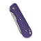 CIVIVI Crabby Thumb Stud Knife Purple G10 Handle (2.7" Stonewashed 14C28N Blade) C24055 - 2