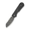 CIVIVI Crabby Thumb Stud Knife Shredded Carbon Fiber Handle (2.7" Damascus Blade) C24055 - DS1