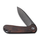 CIVIVI Elementum Flipper Knife Wood Handle (2.96" D2 Blade) C907W