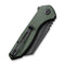 CIVIVI ExOne Flipper Knife Green Canvas Micarta Handle (2.94" Black Stonewashed Nitro-V Blade) C23036-3