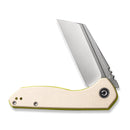 CIVIVI ExOne Flipper Knife Ivory G10 Handle (2.94" Satin Finished Nitro-V Blade) C23036-2