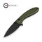 CIVIVI Faeger Flipper & Thumb Stud Knife Black G10 Handle (2.98" Satin Finished 14C28N Blade) C24031 Sample2