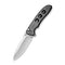 CIVIVI Hyperpulse Flipper & Thumb Stud & Button Lock Knife Gray Aluminum Handle (3.5" Satin Finished 14C28N Blade) C23087A - 3