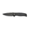 CIVIVI Incindie Flipper & Button Lock Knife Black G10 Handle (3.48" Black Stonewashed 14C28N Blade) C23053 - 1