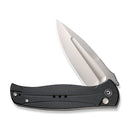 CIVIVI Incindie Flipper & Button Lock Knife Black G10 Handle (3.48" Stonewashed 14C28N Blade) C23053 - 3