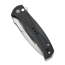 CIVIVI Incindie Flipper & Button Lock Knife Black G10 Handle (3.48" Stonewashed 14C28N Blade) C23053 - 3