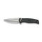 CIVIVI Incindie Flipper & Button Lock Knife Black G10 Handle (3.48" Stonewashed 14C28N Blade) C23053 - 3