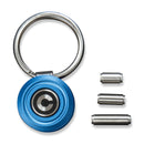 CIVIVI Key Coin Blue Aluminum Pocket Key Organizer C23056 - 2, With 1 PC Plain Key Ring, 6PCS Bronze Washers & Extra 3 PCS Different Length Pivots