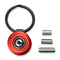 CIVIVI Key Coin Red Aluminum Pocket Key Organizer C23056 - 1, With 1 PC Black Key Ring, 6PCS Bronze Washers & Extra 3 PCS Different Length Pivots