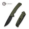 CIVIVI Merit Flipper & Thumb Stud Knife OD Green G10 Handle (3.28" Black Stonewashed 14C28N Blade) C24012 - 2