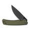 CIVIVI Merit Flipper & Thumb Stud Knife OD Green G10 Handle (3.28" Black Stonewashed 14C28N Blade) C24012 - 2