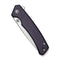 CIVIVI Merit Flipper & Thumb Stud Knife Purple Canvas Micarta Handle (3.28" Satin Finished 14C28N Blade) C24012 - 3