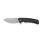 CIVIVI Merit Flipper & Thumb Stud Knife Purple Canvas Micarta Handle (3.28" Satin Finished 14C28N Blade) C24012 - 3