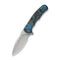 CIVIVI Mini Praxis Flipper Knife Arctic Storm Fat Carbon Fiber Handle (2.98" Satin Finished CPM S35VN Blade) C18026CB - 1