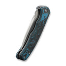 CIVIVI Mini Praxis Flipper Knife Arctic Storm Fat Carbon Fiber Handle (2.98" Satin Finished CPM S35VN Blade) C18026CB - 1
