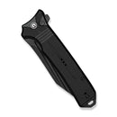 CIVIVI Neurohaptic Flipper & Button Lock Knife Black G10 Handle (3.74" Black Stonewashed Nitro - V Blade) C23080 - 1