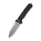 CIVIVI Neurohaptic Flipper & Button Lock Knife Black Shredded G10 Handle (3.74" Stonewashed Nitro - V Blade) C23080 - 2