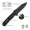 CIVIVI Neurohaptic Flipper & Button Lock Knife G10 Handle (3.74" Nitro - V Blade) C23080 - 1