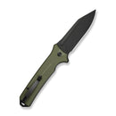 CIVIVI Neurohaptic Flipper & Button Lock Knife OD Green G10 Handle (3.74" Black Stonewashed Nitro - V Blade) C23080 - 3