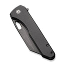 CIVIVI Nugz Flipper & Thumb Hole Knife Black G10 Handle (3.17" Black Stonewashed 14C28N Blade) C23060 - 1