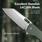 CIVIVI Nugz Flipper & Thumb Hole Knife Micarta Handle (3.17" 14C28N Blade) C23060 - 2