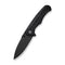 CIVIVI Photonix Flipper & Thumb Stud Knife Black Coarse G10 Handle (3.7" Black Stonewashed 14C28N Blade) C23081B - 1