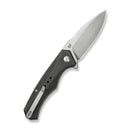 CIVIVI Photonix Flipper & Thumb Stud Knife Dark Green Canvas Micarta Handle (3.7" Satin Finished 14C28N Blade) C23081B - 3