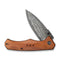 CIVIVI Photonix Flipper & Thumb Stud Knife Guibourtia Wood Handle (3.7" Damascus Blade) C23081B - DS1