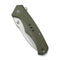 CIVIVI Photonix Flipper & Thumb Stud Knife OD Green Coarse G10 Handle (3.7" Satin Finished 14C28N Blade) C23081B - 2