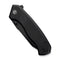 CIVIVI Placoid Flipper & Thumb Stud Knife Black Coarse G10 Handle (3.67" Black Stonewashed 14C28N Blade) C23079 - 1