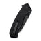 CIVIVI Placoid Flipper & Thumb Stud Knife Black Coarse G10 Handle (3.67" Black Stonewashed 14C28N Blade) C23079 - 1