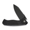 CIVIVI Placoid Flipper & Thumb Stud Knife Black Coarse G10 Handle (3.67" Black Stonewashed 14C28N Blade) C23079 - 1